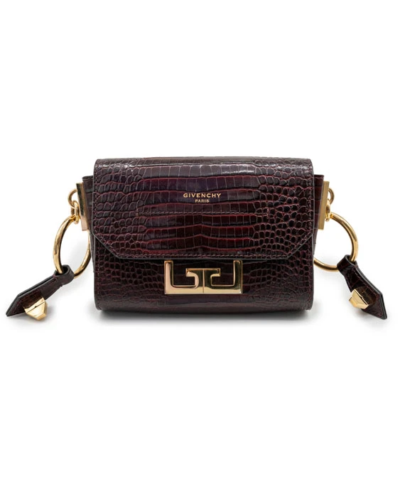 Givenchy Eden Handbag Crocodile Embossed Leather Nano Bag