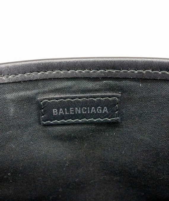 Balenciaga Small Leather-Trimmed Logo-Print Canvas Tote Bag