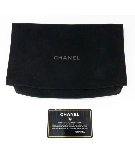 Chanel Black Lambskin Quilted Egyptian Amulet Wallet On Chain