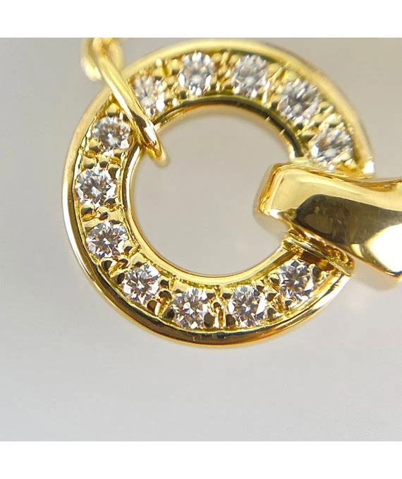 Cartier Panthere Tsavorite Garnet 18k Yellow Gold Necklace