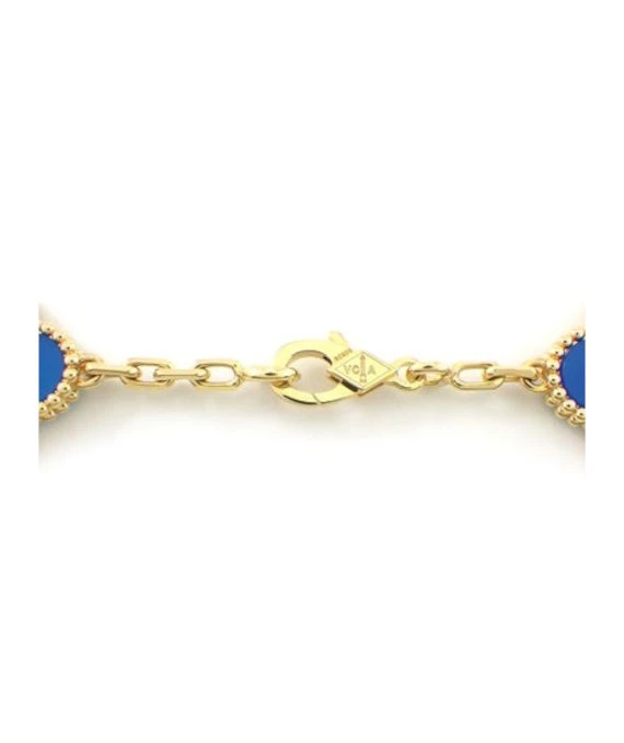 Van Cleef & Arpels Vintage Alhambra 10 Motifs 18k Yellow Gold Necklace
