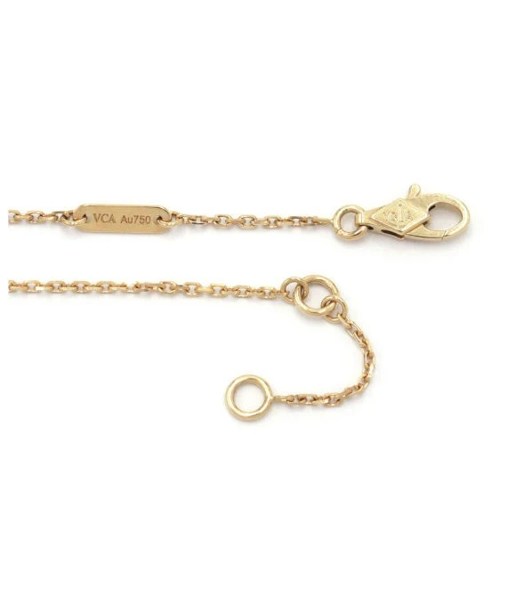 Van Cleef & Arpels Frivol Pendant Mini Necklace In 18k Yellow Gold