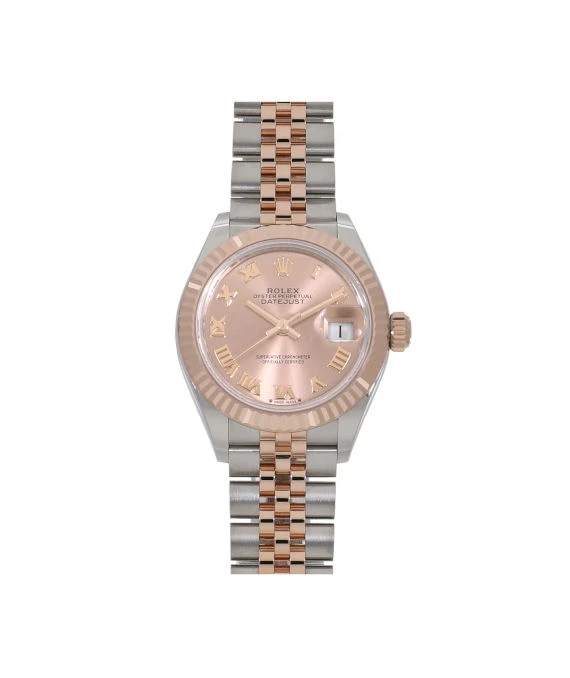 Rolex 279171 28mm Lady Datejust with Rose Gold Bezel, Dial and Stainless-Steel mixed Bracelet in Unused Condition