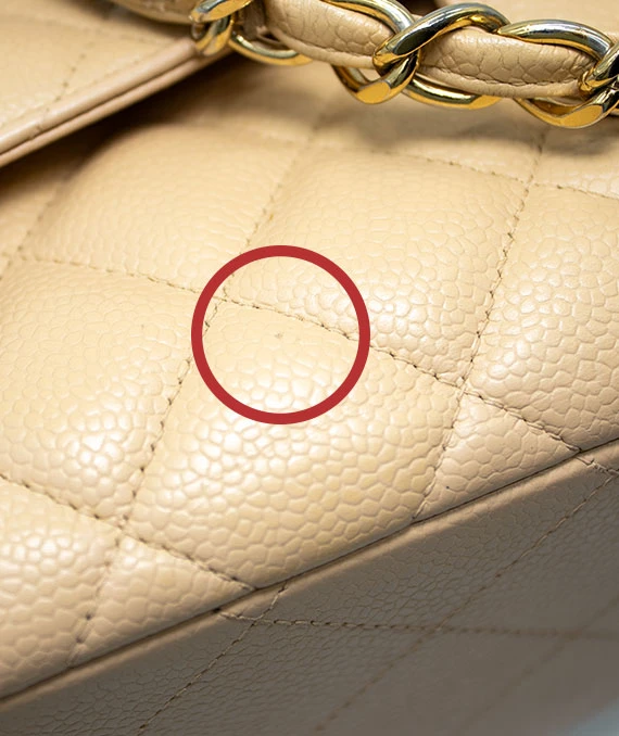 Chanel Beige Double Flap Classic Jumbo Caviar Leather Handbag with Gold Hardware