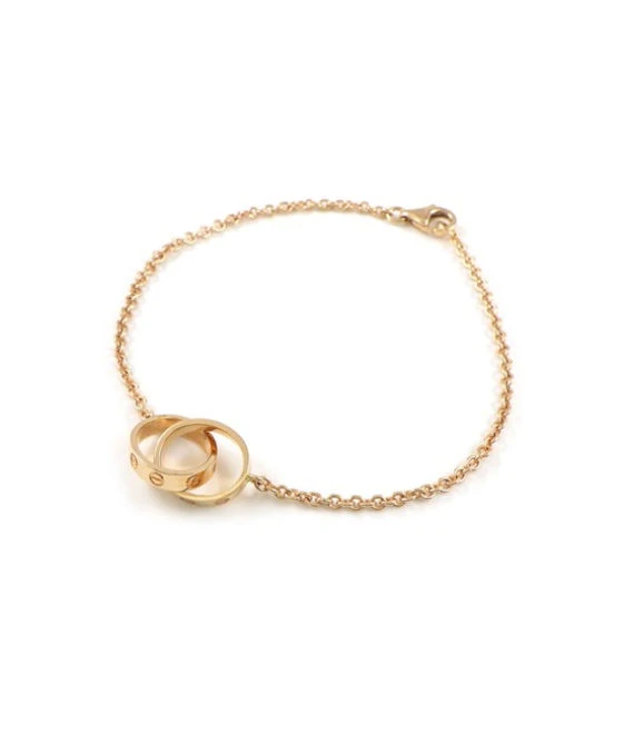 Cartier Baby Love Circle Link Bracelet In 18k Pink Gold
