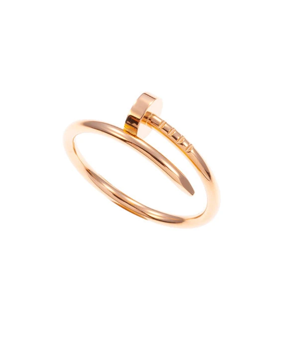 Cartier Just Un Clou Size 15 Ring In 18k Pink Gold