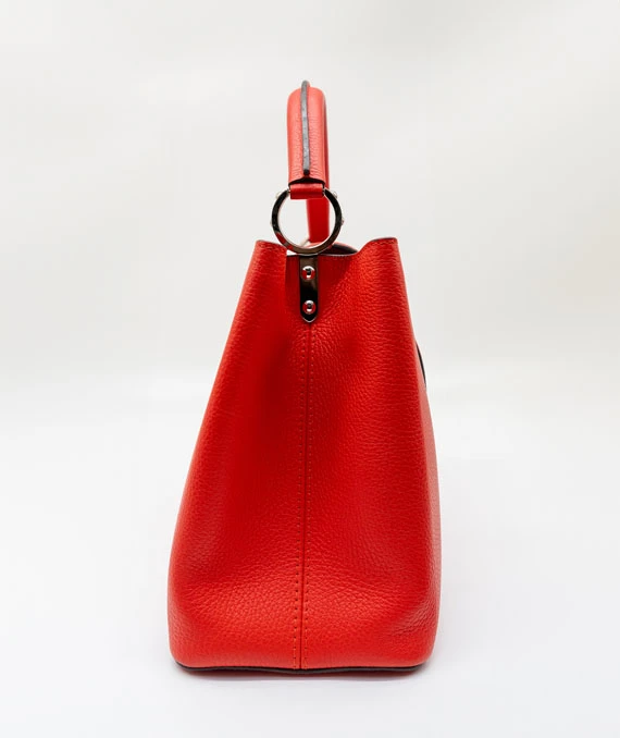 Louis Vuitton Scarlet Taurillon Leather Capucines MM