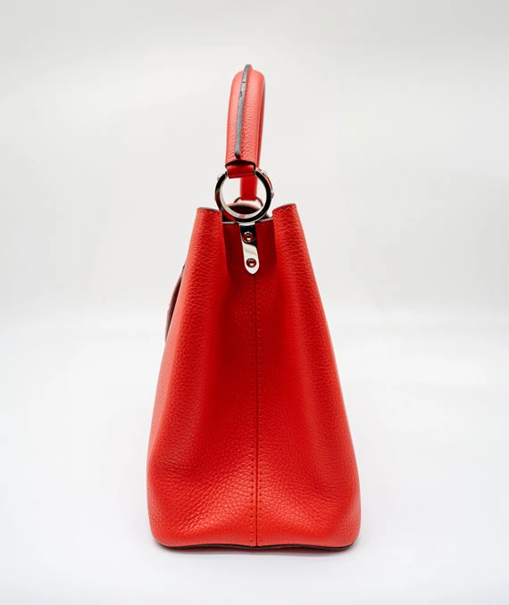 Louis Vuitton Scarlet Taurillon Leather Capucines MM