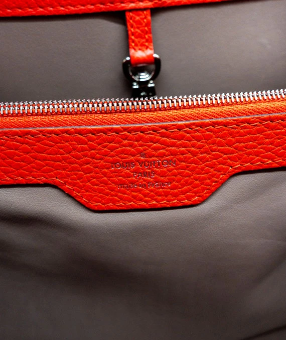 Louis Vuitton Scarlet Taurillon Leather Capucines MM