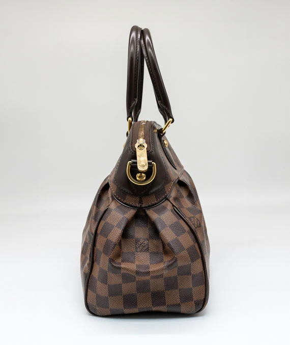 Louis Vuitton Trevi Ebene Canvas Handbag Damier PM