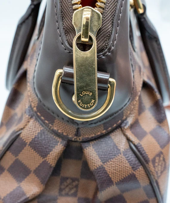 Louis Vuitton Trevi Ebene Canvas Handbag Damier PM