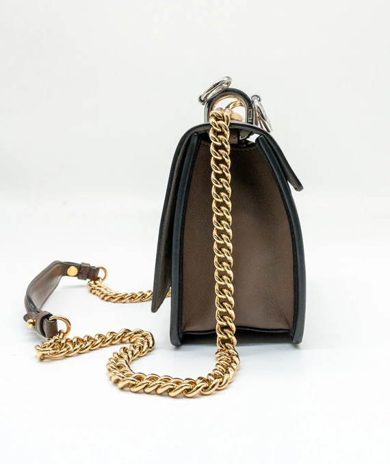 Fendi Kan I small crossbody bag in brown