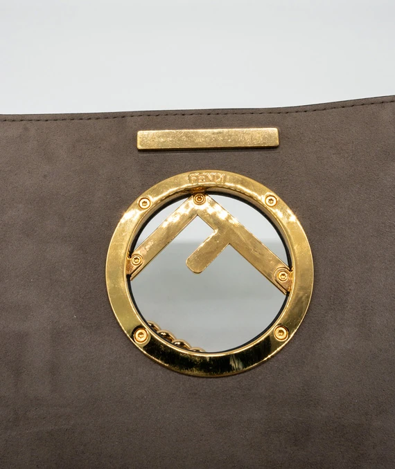 Fendi Kan I small crossbody bag in brown