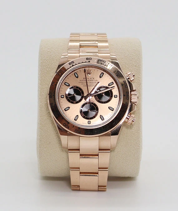 Rolex 18k rose gold Daytona ref 116505 automatic 40mm year 2020 wristwatch