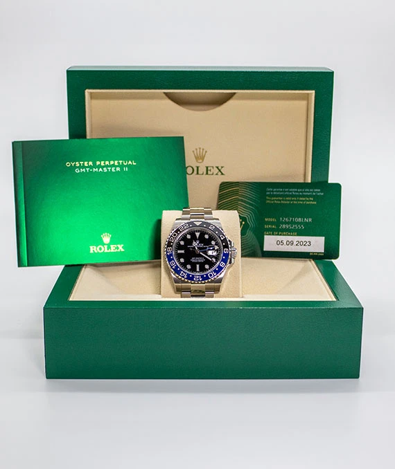 Rolex GMT master II Batman ref no 126710BLNR  stainless steel oyster bracelet Men’s wristwatch 40mm