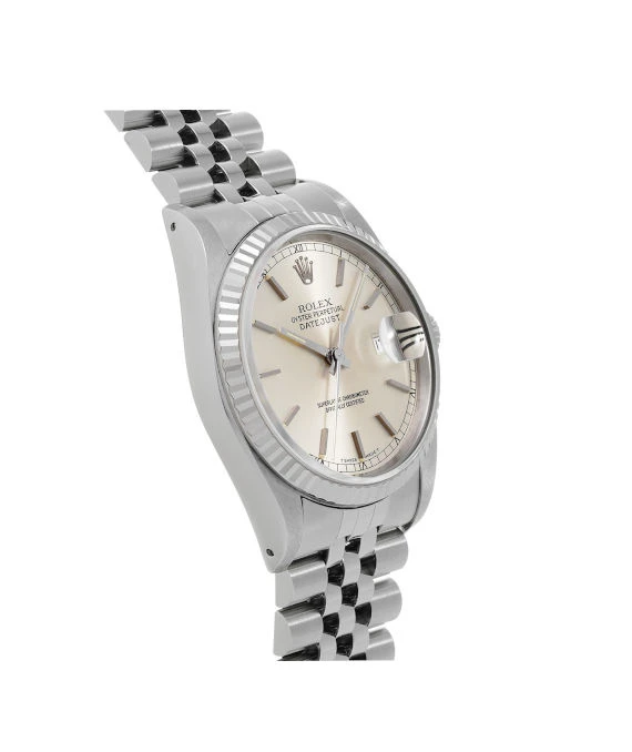 Rolex 1990 Datejust 16234 L Automatic Stainless Steel White Gold Jubilee Bracelet Men's Watch