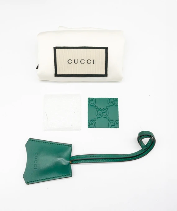 Gucci Green Guccissima Leather Small Padlock Shoulder Bag