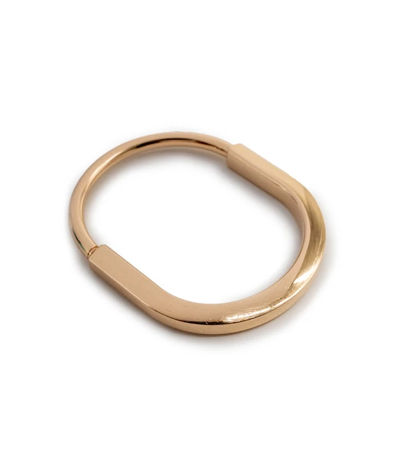 Tiffany & Co. "Tiffany Lock" 18k Rose Gold Medium Size Bangle