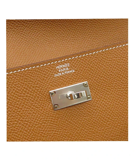 Hermes 2020 (Stamp Y) Epsom Leather Kelly To Go Long Wallet in Golden ...