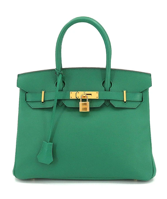 Hermes Birkin size 30 Cactus Colour Handbag in Epson Leather with Gold ...