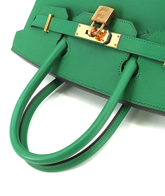Hermes Birkin size 30 Cactus Colour Handbag in Epson Leather with Gold ...
