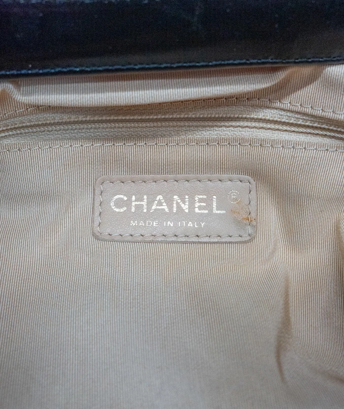 Chanel Black /Beige Quilted Leather in the Mix Tote Bag