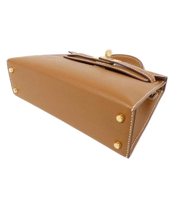 Hermes 2023 Mini Kelly 2 in Gold Color with Gold Hardware