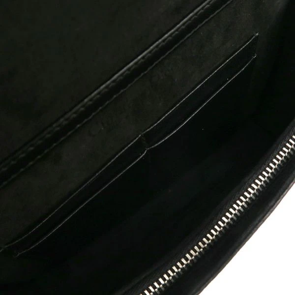 Christian Dior Black Leather Diorama Chain Shoulder Bag