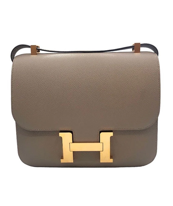 Hermes 2018 Constance 3 24 Handbag in Gris Asphalt with Gold Hardware