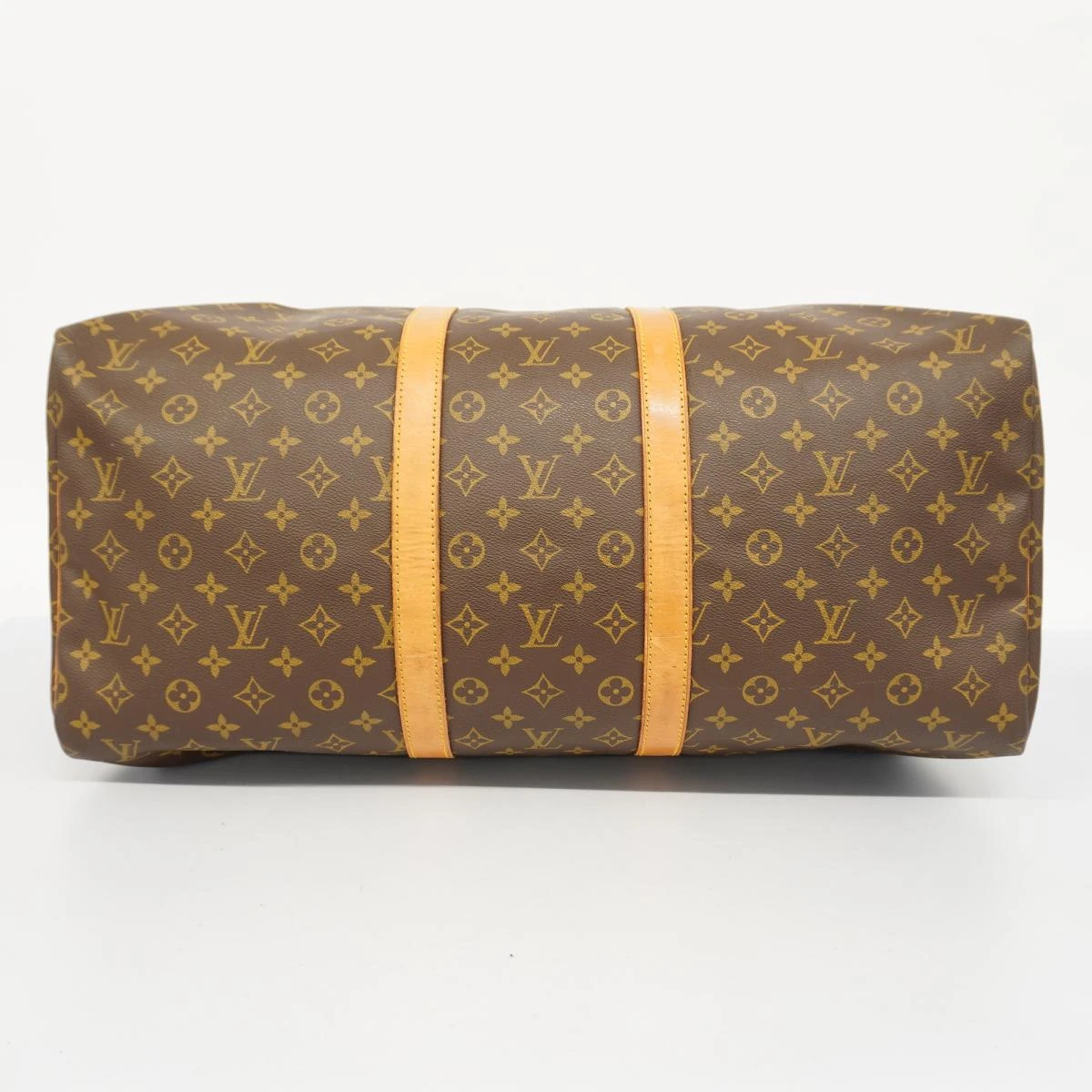 Louis Vuitton Brown Monogram Keepall 55 Boston Bag