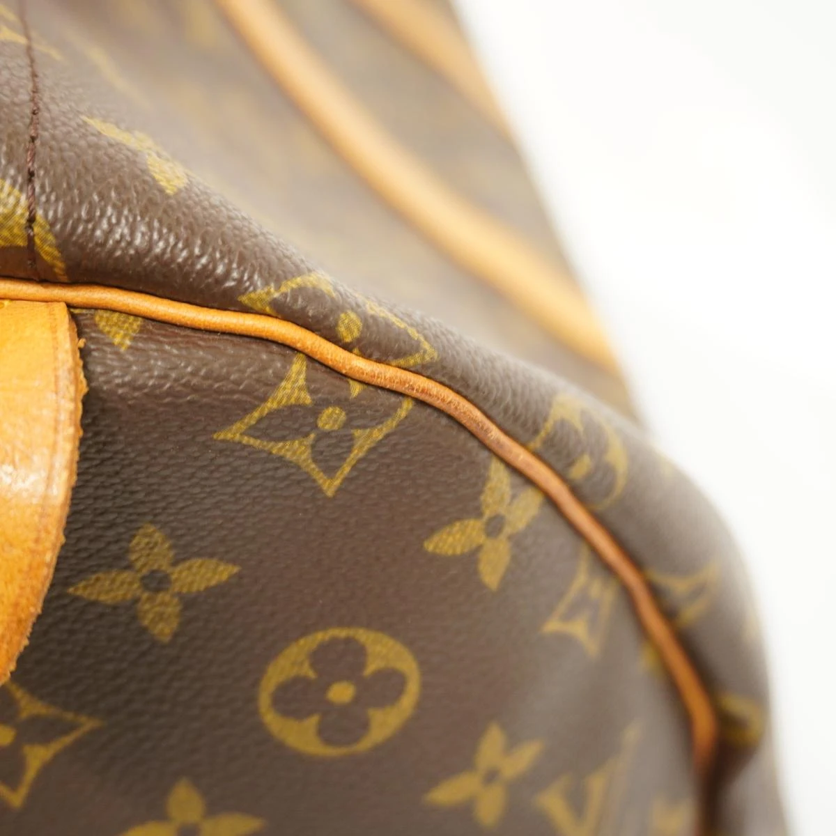 Louis Vuitton Brown Monogram Keepall 55 Boston Bag