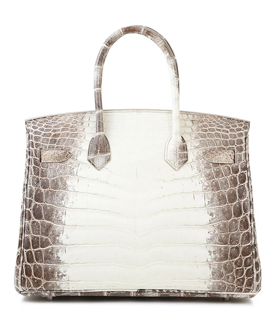 Hermes 2016 Birkin 30 Himalaya Handbag in Niloticus Crocodile Leather with Palladium Hardware