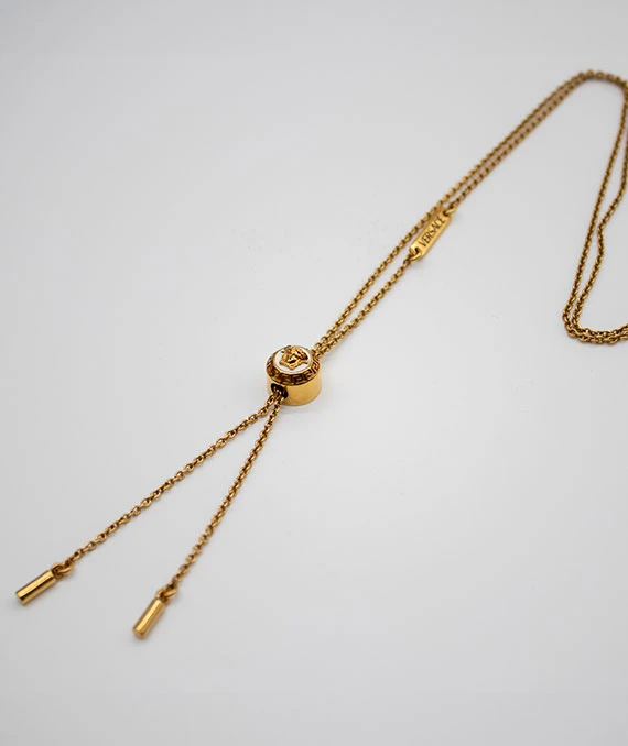 Versace Medusa Head Charm Necklace