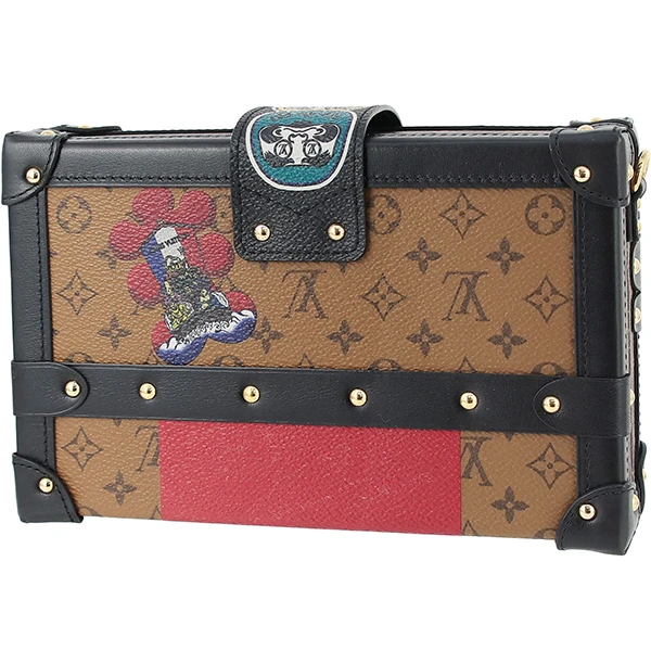 Louis Vuitton Shoulder Bag Petite Malle Monogram Reverse Daruma Kabuki Yamamoto Kansai Collaboration
