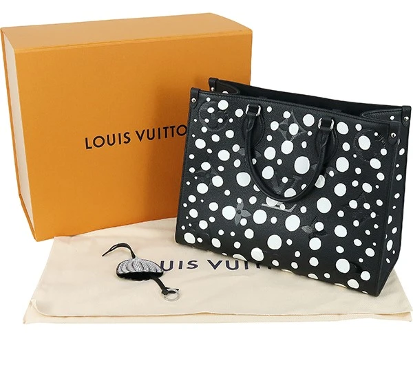 Louis Vuitton LV x YK On the Go MM Monogram Empreinte Infinity Dot Leather