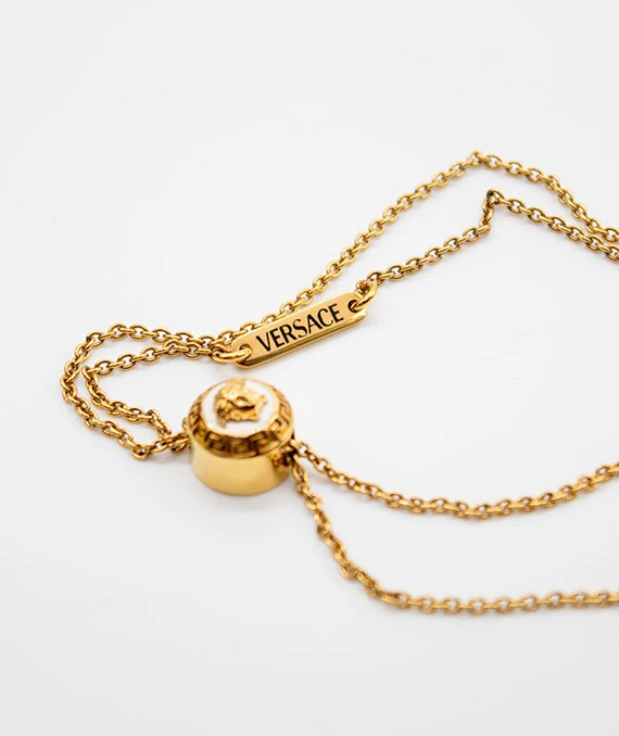 Versace Medusa Head Charm Necklace