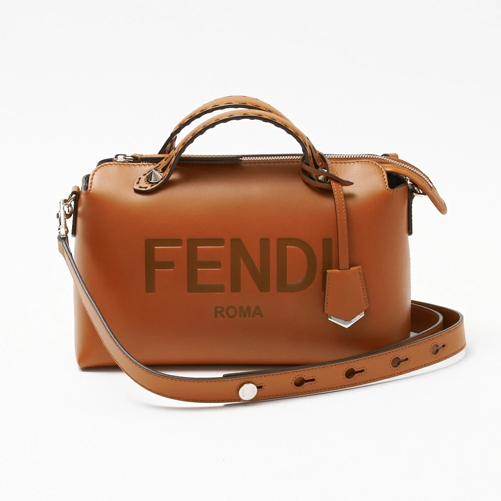 Fendi Brown Leather By The Way Boston Bag