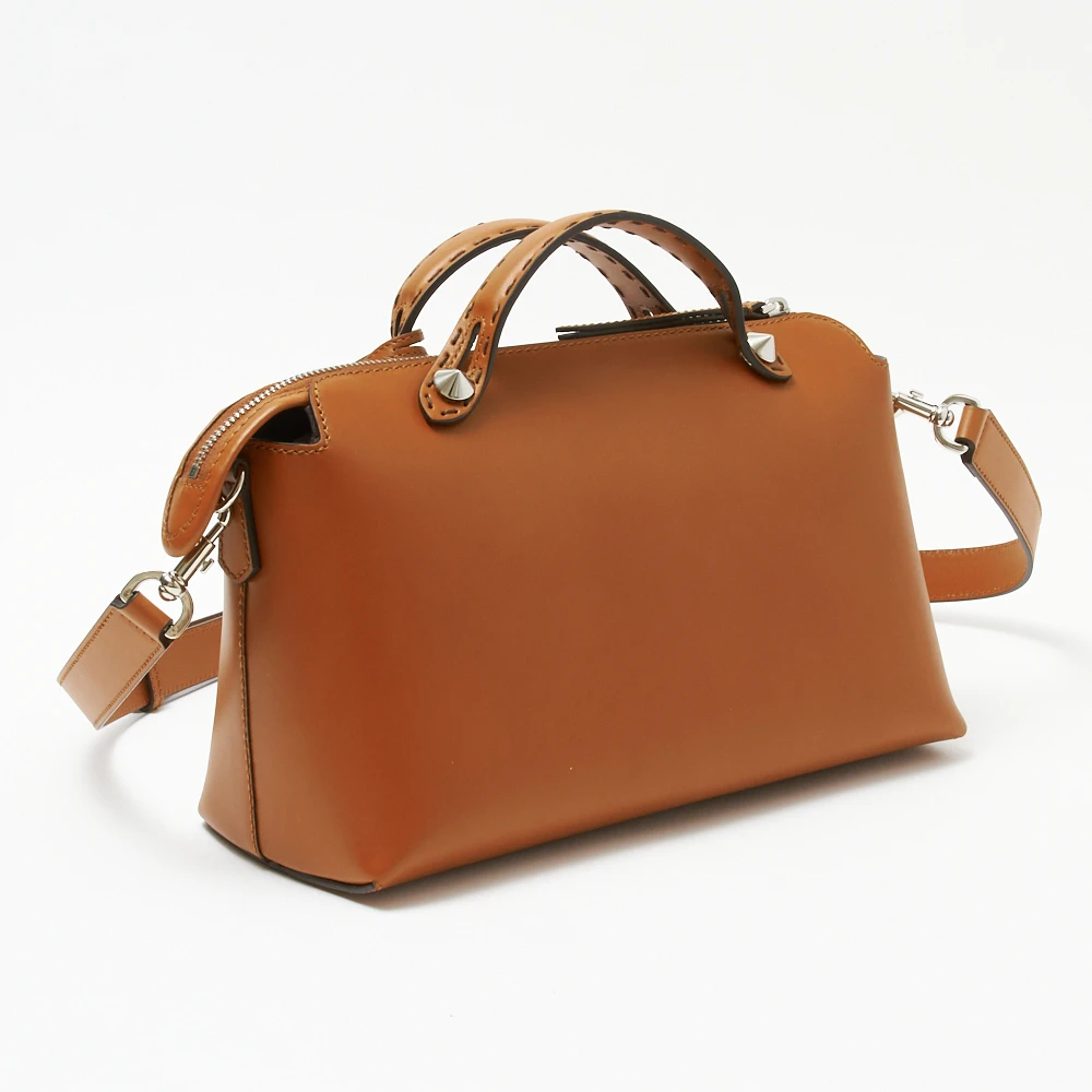 Fendi Brown Leather By The Way Boston Bag