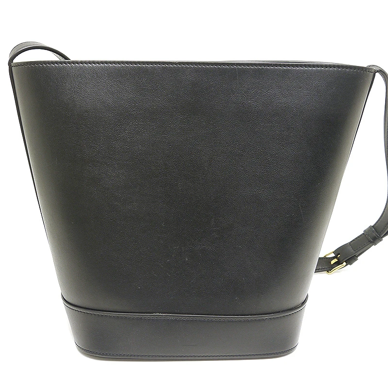 Celine Black Smooth Cuir Triomphe Small Bucket Bag