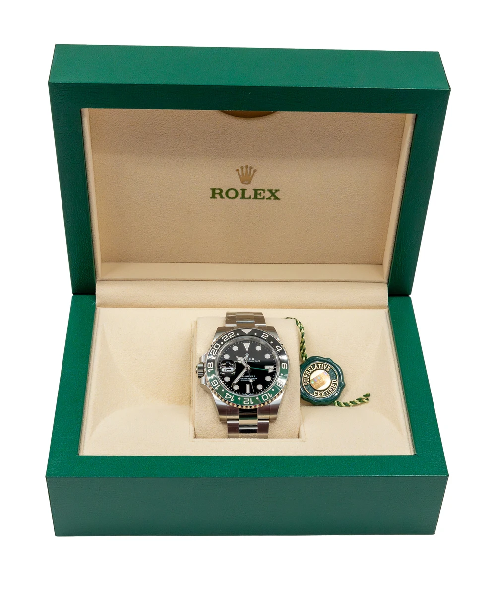 Rolex GMT Master II 2024 Sprite ref no 126720 VTNR stainless steel oyster bracelet Men’s wristwatch 40mm