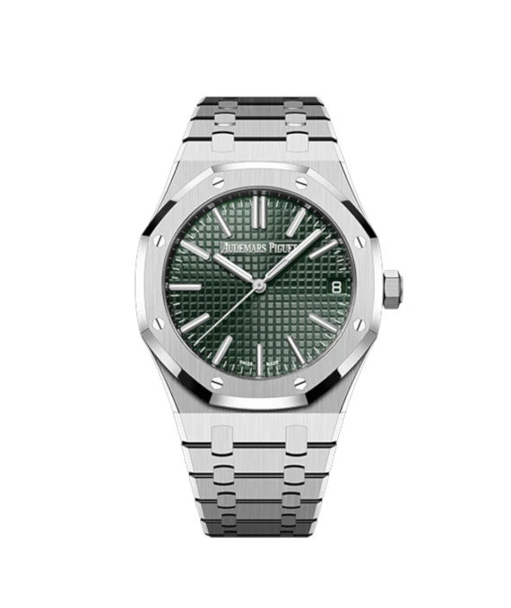 Audemars Piguet 2023 Green Stainless Steel Royal Oak 15510ST.OO.1320ST.07 Automatic Men's Wristwatch 41mm