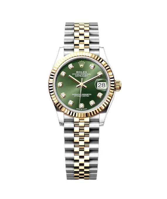 Rolex 2024 Green Diamond Datejust 278273 18k Yellow Gold/Stainless Steel Automatic Women's Watch 31mm
