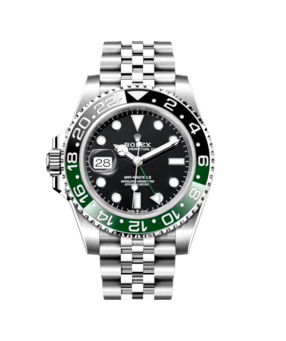 Rolex 2024 Black GMT-Master II 126720 VTNR Sprite Stainless Steel Jubilee Bracelet Men's Wristwatch 40 mm