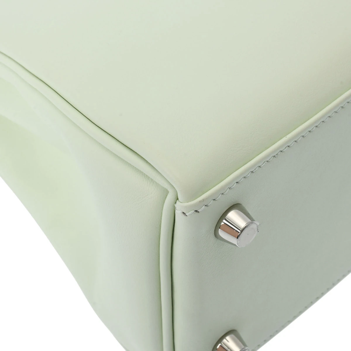 Hermes 2022 (Stamp U) Size 25 Swift leather Kelly Veil Fizz in Color with Palladium Hardware