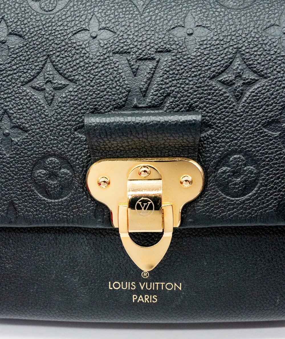 Louis Vuitton Black Monogram Empreinte Leather Vavin PM Shoulder Bag