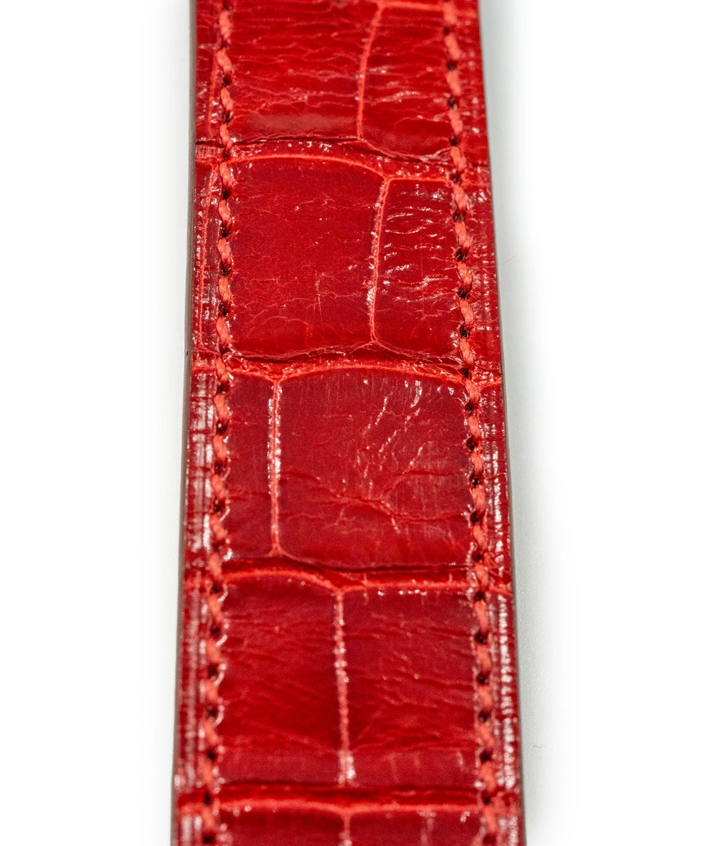 Hermes 30mm Mother of pearl Stainless Steel Diamond Alligator Heure H Medium Women's Watch