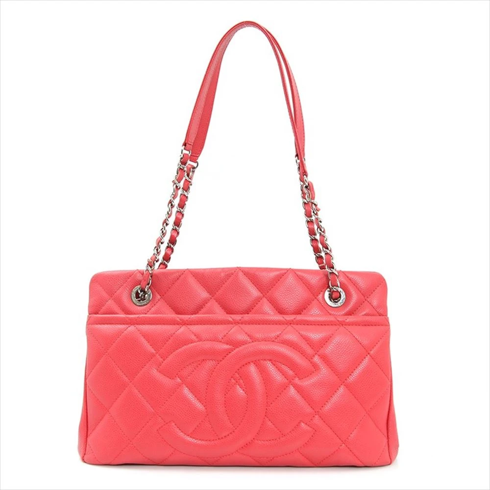Chanel Matelesse Medium Caviar Leather Pink Color Chain Shoulder Bag