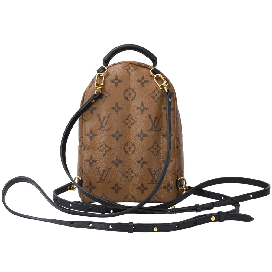 Louis Vuitton Palm Springs Mini Monogram Reverse Brown PVC Coated Canvas Backpack