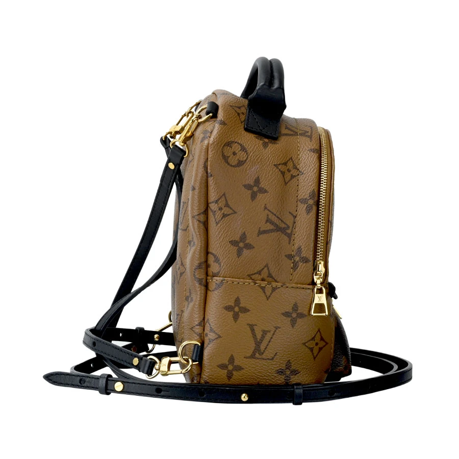 Louis Vuitton Palm Springs Mini Monogram Reverse Brown PVC Coated Canvas Backpack