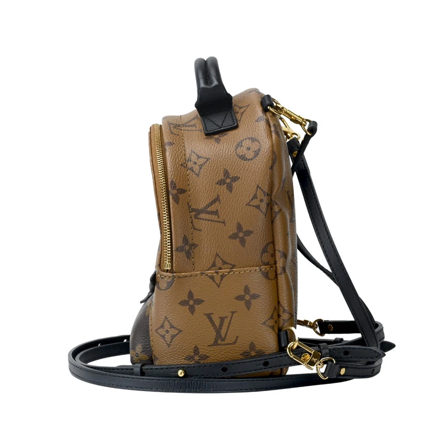 Louis Vuitton Palm Springs Mini Monogram Reverse Brown PVC Coated Canvas Backpack